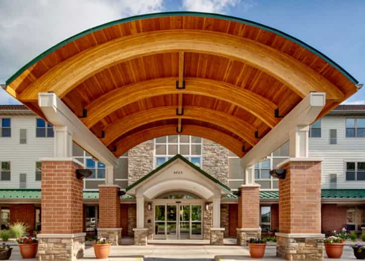 Evergreen Front Entrance