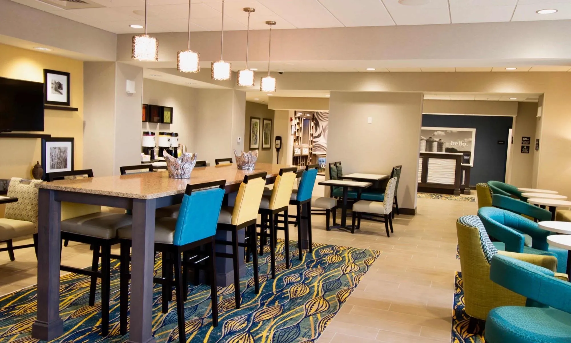Lobby at Hampton Inn Decatur/Mt. Zion